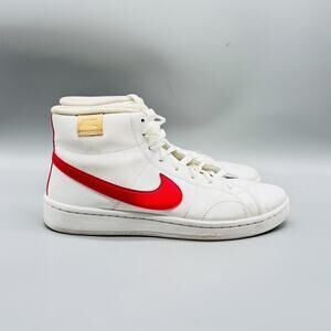 Nike Shoes Womens 8.5 White Leather Court Royale 2 Mid Classic Lace Up Sneakers